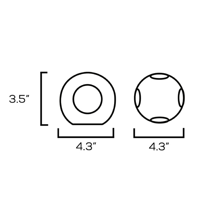 Sarin WL2202 4W 4" LED Outdoor Wall Sconce, 3CCT Selectable
