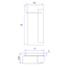 Sarin WL228 Moonlight 15W 18" Tall LED Outdoor Wall Sconce, 3CCT Selectable