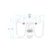 Sarin WL28121 40W 6" Hotel Wall Light