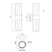 Sarin WL5103 Moonlight 60W 18" Tall Outdoor Wall Sconce