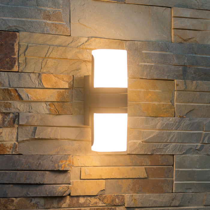 Sarin WL5942 13W 10" Tall LED Outdoor Wall Sconce, Tunable
