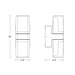 Sarin WL5942 13W 10" Tall LED Outdoor Wall Sconce, Tunable