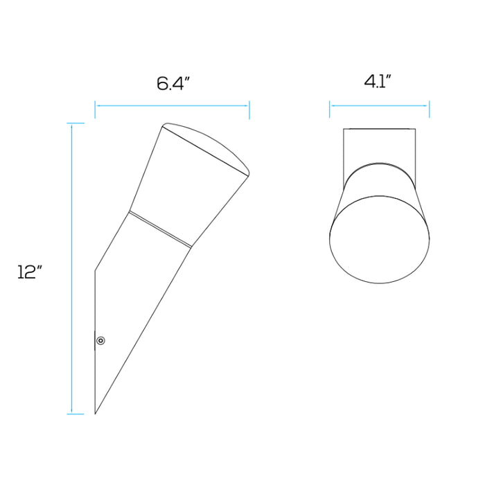 Sarin WL5952 40W 12" Tall Outdoor Wall Sconce