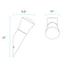 Sarin WL5952 40W 12" Tall Outdoor Wall Sconce
