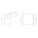 Sarin WL6011 7.5W 6" Tall LED Outdoor Wall Sconce, Tunable