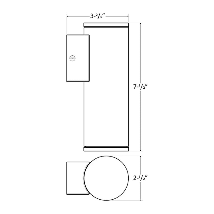 Westgate WMC2 3" 6W LED Outdoor Cylinder Lights, Multi-CCT, Up/Down Light, 12V