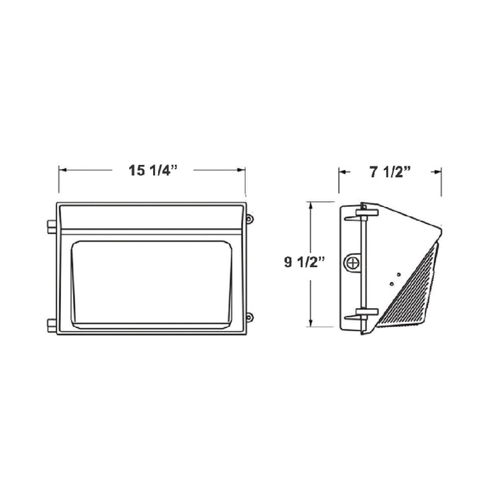 Westgate WML-HL 60W LED Non-Cutoff High Lumen Wall Pack