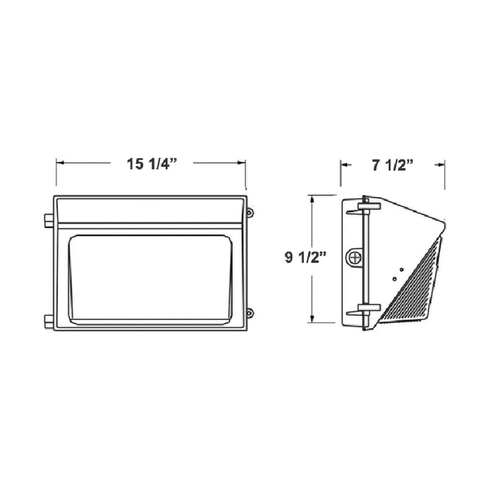 Westgate WML-HL 100W LED Non-Cutoff High Lumen Wall Pack