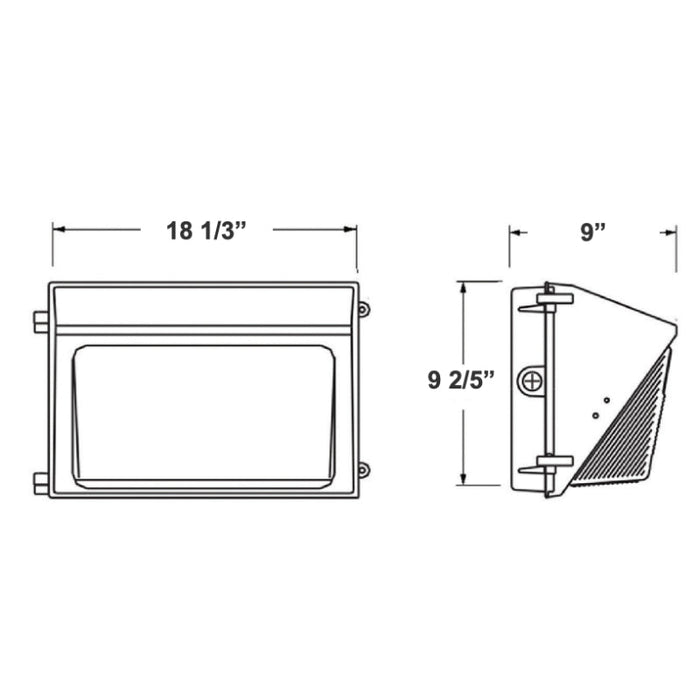 Westgate WMXE 100W/120W/150W Outdoor LED Wall Pack
