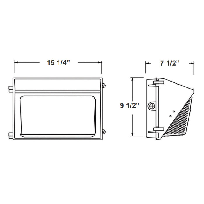 Westgate WMXE 80W/100W/120W Outdoor LED Wall Pack
