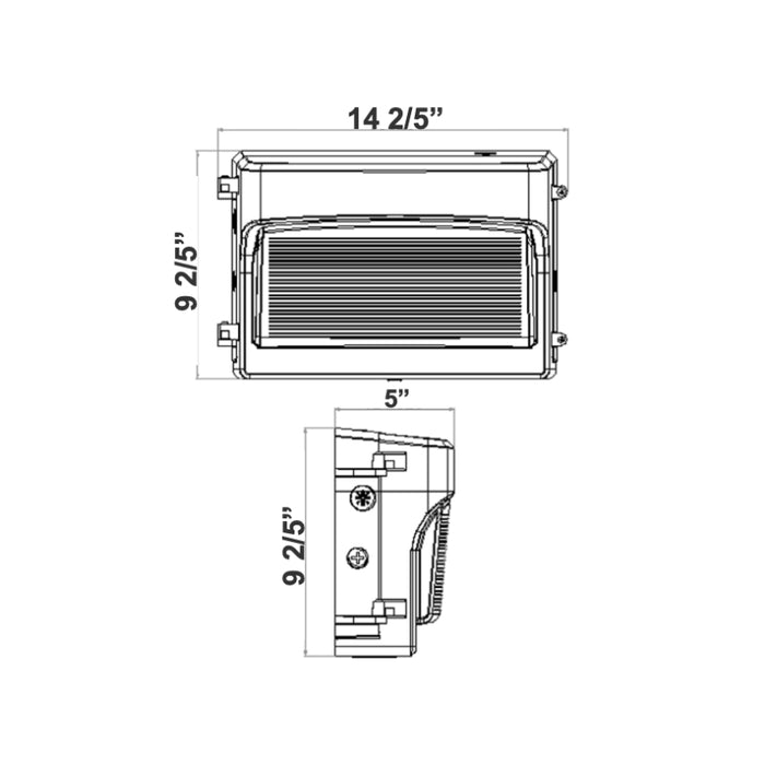 Westgate WPAX 60W/80W/100W LED Adjustable Cut-Off Wall Pack, Multi CCT