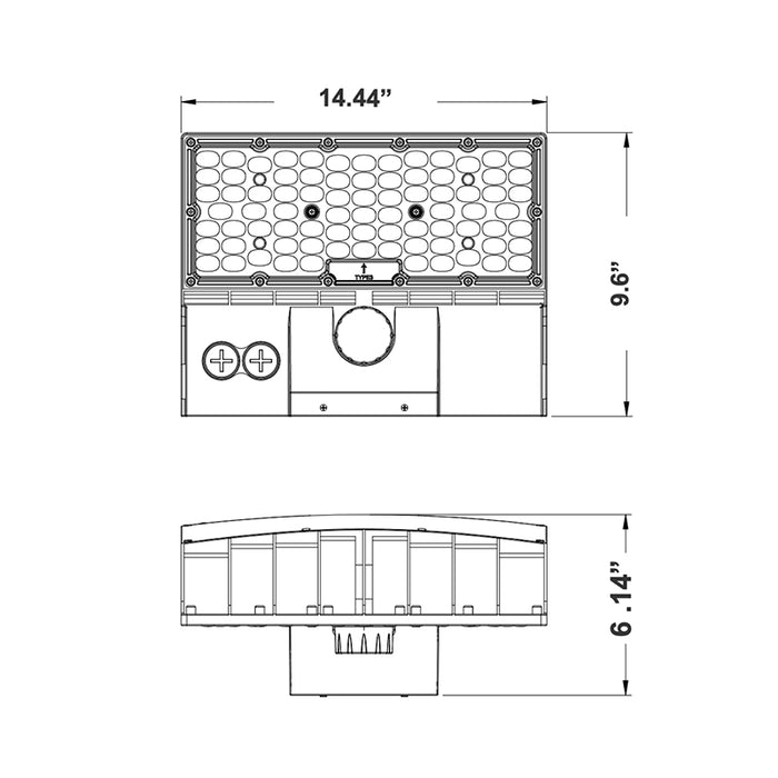Westgate WPCX-36-60W-MCTP X-Gen 36W/48W/60W LED Full Cut-Off Wall Pack, Power & CCT Selectable