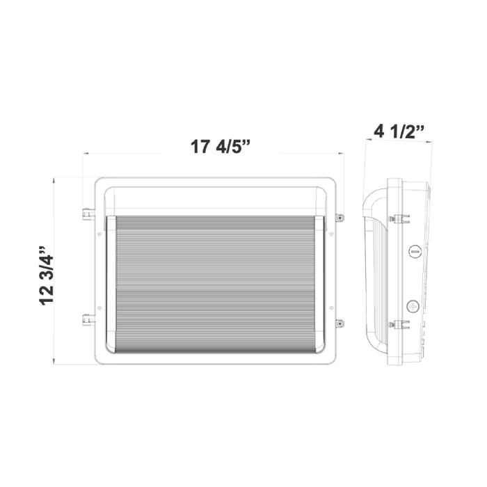 Westgate WPFX 80W/100W/120W LED Flat Wall Pack, Multi CCT