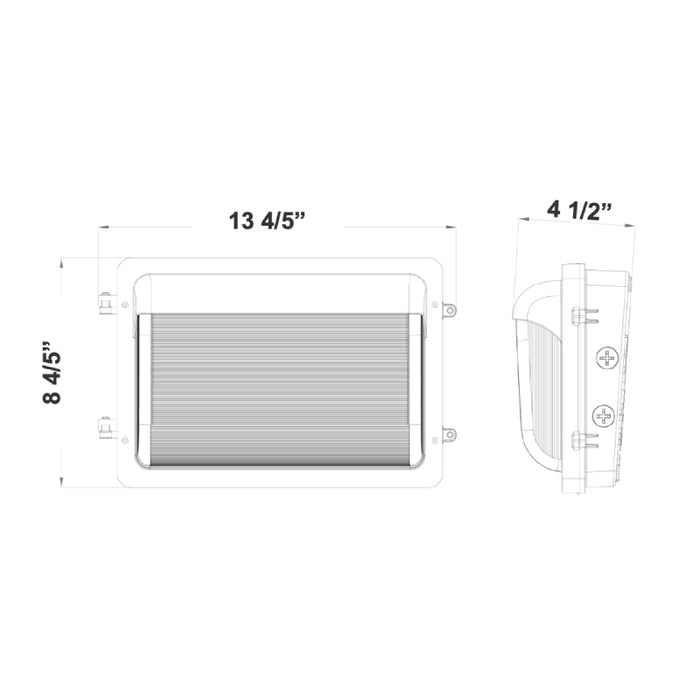 Westgate WPFX 20W/30W/40W LED Flat Wall Pack, Multi CCT