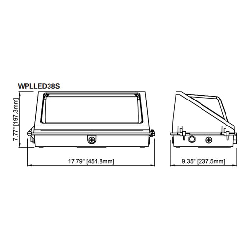 Lumark WL 120W/130W/140W/150W LED Large Wall Pack, 5CCT Selectable, 120-347V