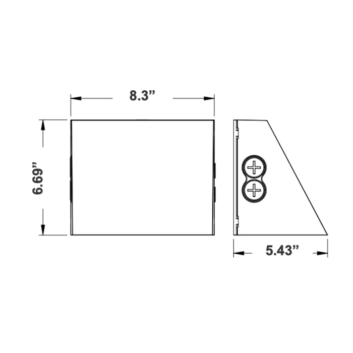Westgate WPMAX 40W/50W/60W LED Max-Feature Wall Pack, 3CCT Selectable