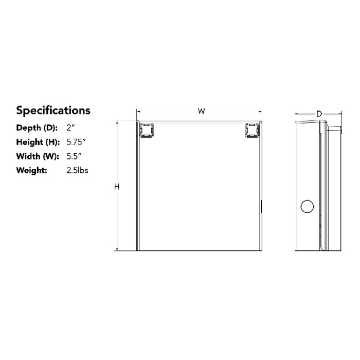 Lithonia WPX0 LED ALO SWW2 MVOLT PE DDBXD 850-1650 Lumens, Switchable CCT Selectable, 120-277V, On/Off Photocell