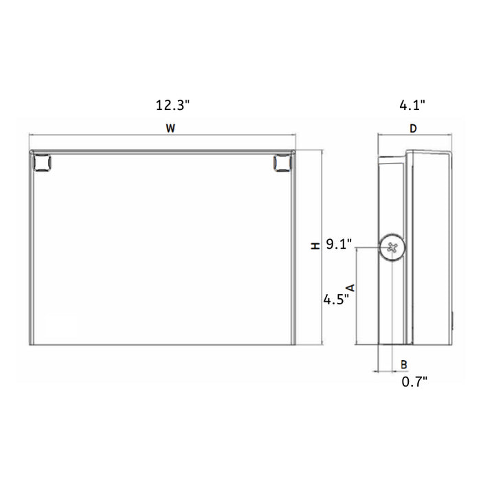 Lithonia WPX2 47W LED Outdoor Wall Packs, 4000K