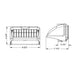 Westgate WPX 11W/21W/32W/42W LED Cutoff Wall Pack, Power & CCT Adjustable