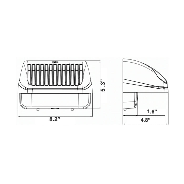 Westgate WPX 12W/18W/24W LED Cut-Off Wall Pack, 3CCT Selectable