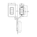 Daintree WWD2-4 4-Button Wall Dimmer, Recess Mount