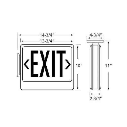 Westgate XT-EM LED Exit Sign with Remote Capability