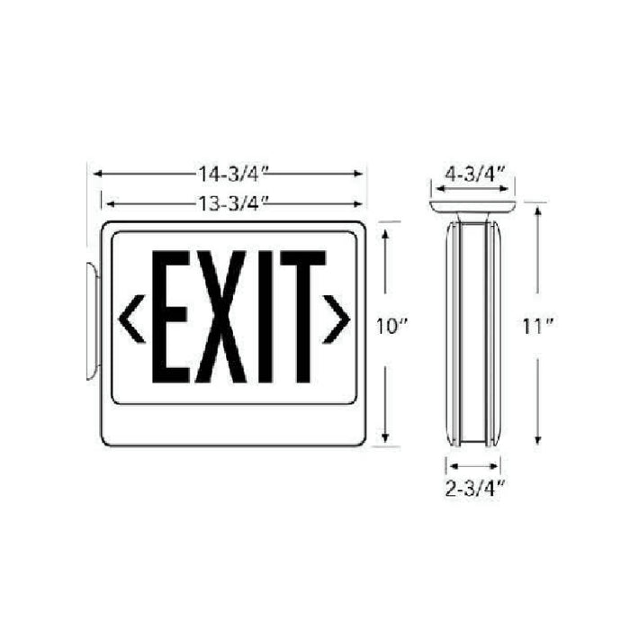 Westgate XT-EM LED Exit Sign with Remote Capability