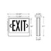 Westgate XT-EM LED Exit Sign with Remote Capability