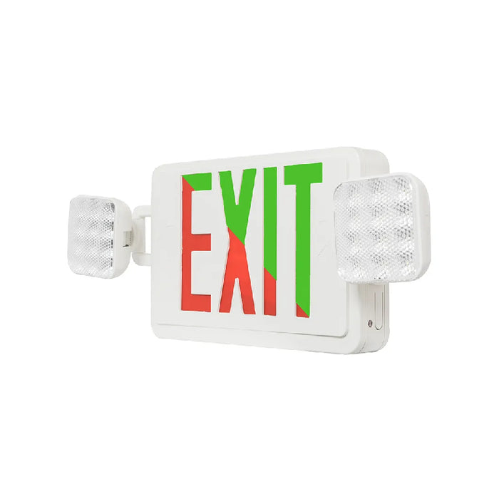 Westgate XTU-CL-EM 2-in-1 LED Color-Selectable Universal Exit/Emergency Combo
