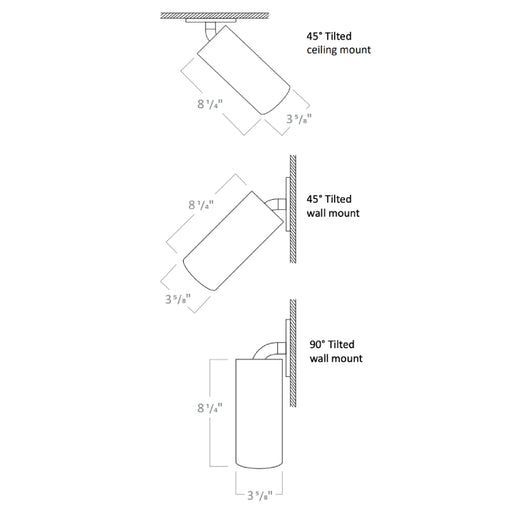 Rayon PH3 Adjustable Surface Mount for RCYA3 Cylinder