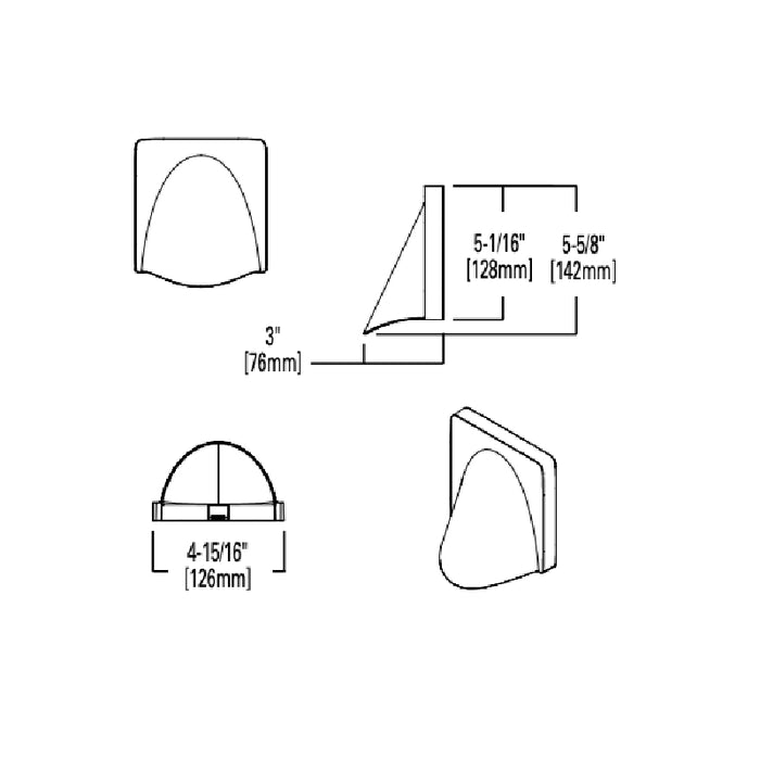 Sure-Lites SELAC1 LED Emergency Light Custom Aesthetic Cover, Arc