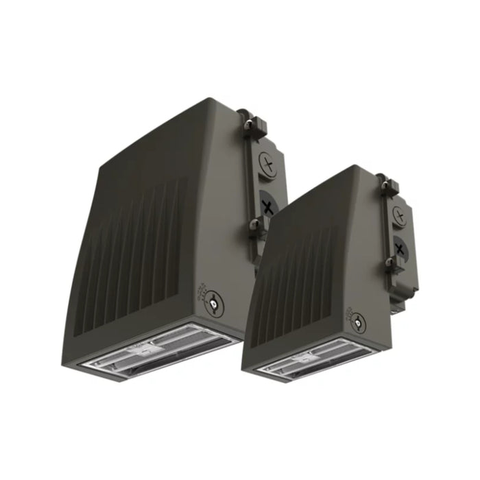 Lumark AWP 20W/25W/28W LED Architectural Small Fins Wall Pack, 3CCT Selectable, 120-347V