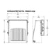 Lumark AWP 100W/120W/150W LED Architectural Large Fins Wall Pack, 3CCT Selectable, 120-347V