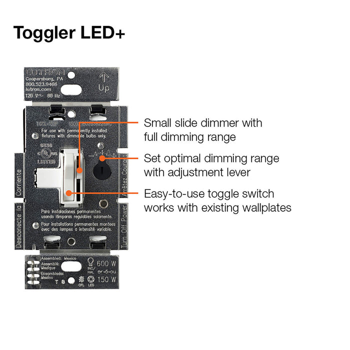 Lutron AYCL-153P Ariadni 150W Single-Pole / 3-Way , Incandascent/LED Dimmer