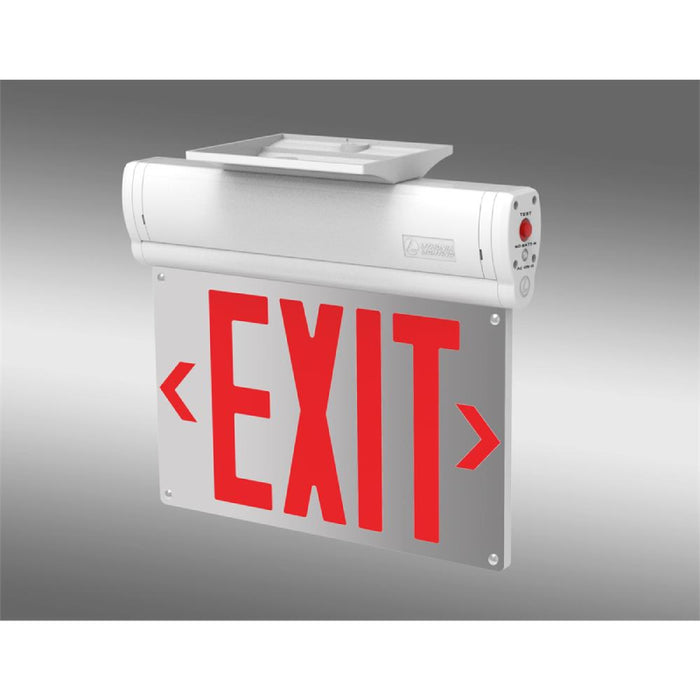 Lithonia BE W SM Basics Edge-lit Exit Sign, Surface Mount