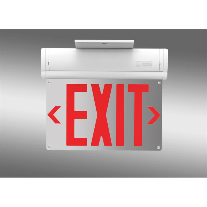 Lithonia BE W SM Basics Edge-lit Exit Sign, Surface Mount
