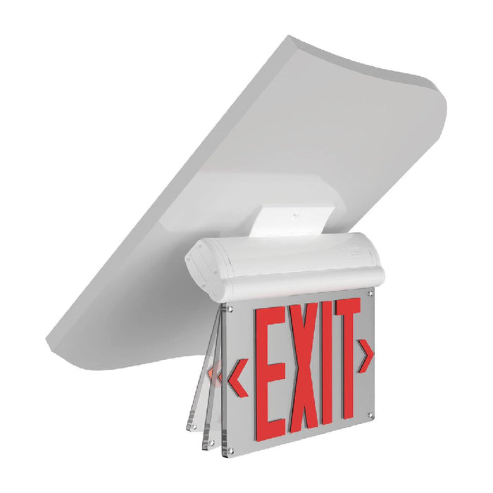 Lithonia BE W SM Basics Edge-lit Exit Sign, Surface Mount