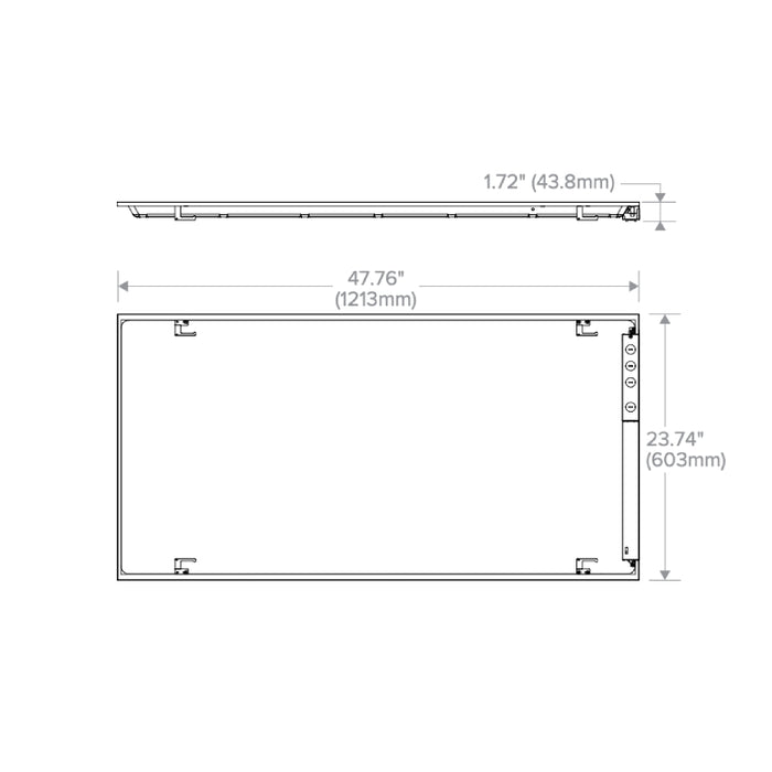 Columbia CBT24 2x4 CBT 28W/38W/48W LED Back-Lit Troffer, 3500K
