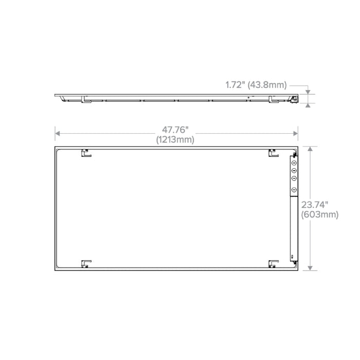Columbia CBT24 2x4 CBT 28W/38W/48W LED Back-Lit Troffer, 4000K , 0-10V Dimming, 120-277V