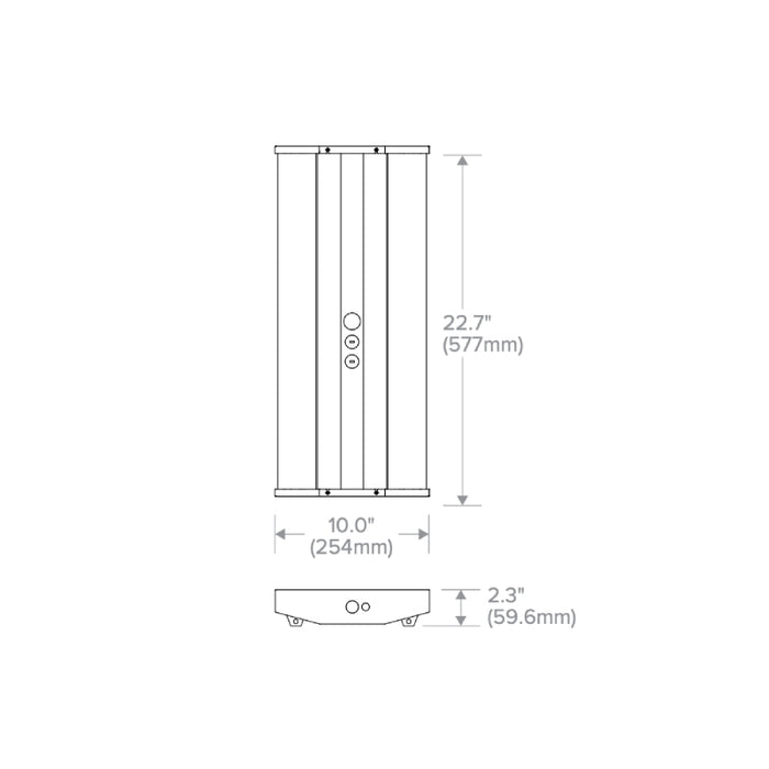 Columbia CLB2-LX 2-ft 10000 Lumen LED Linear High Bay, 120-277V