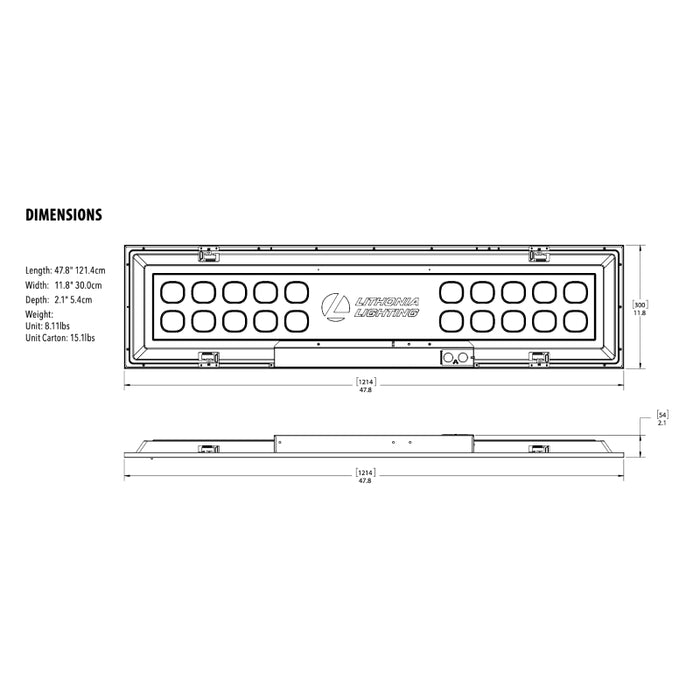 Lithonia Contractor Select CPX 1x4 LED Flat Panel, Switchable Lumens 2500LM/3200LM/4000LM, Switchable CCT 3500K/4000K/5000K, 80+CRI, 120-277V