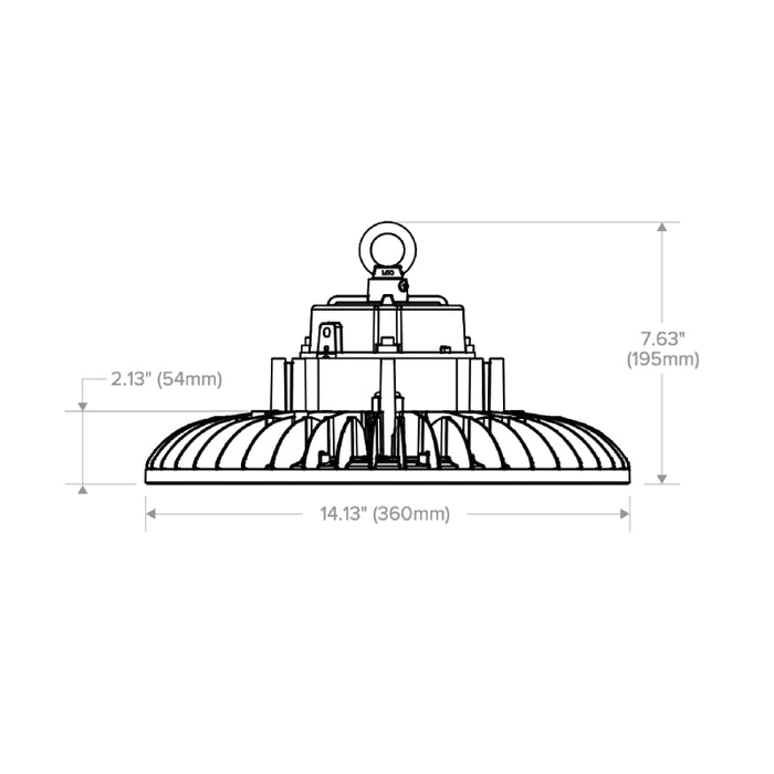 Columbia CRB-4OMV 200W  28739 Lumen LED Round  High Bay, 4000K 120-277V Wet Location