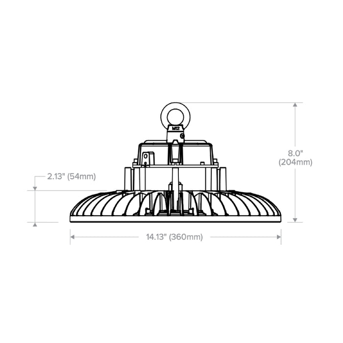 Columbia CRB-40MX  240W 34603 Lumen,LED Round Wet Location High Bay, 4000K 120-277V