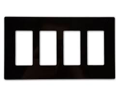 Enerlites SI8834 4-Gang Safety Cover Screwless Wall Plates, 10-Pack