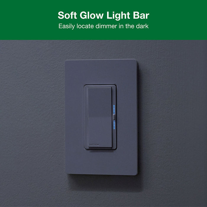 Lutron DVCLN-153P-WH Diva LED+ 150W Dimmer with Night Mode, Single Pole/3-Way/Multi-Location