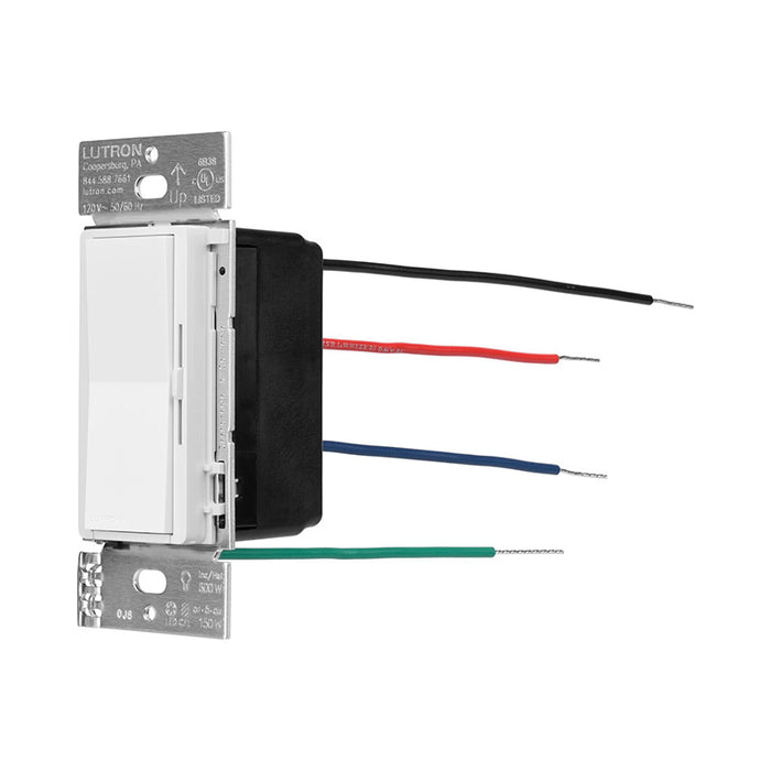 Lutron DVCLN-153P-WH Diva LED+ 150W Dimmer with Night Mode, Single Pole/3-Way/Multi-Location