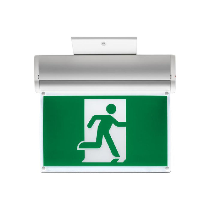 Lithonia EDGRM Quantum Extruded Aluminum Edge-Lit Running Man Sign, AC only, 120-347V - White