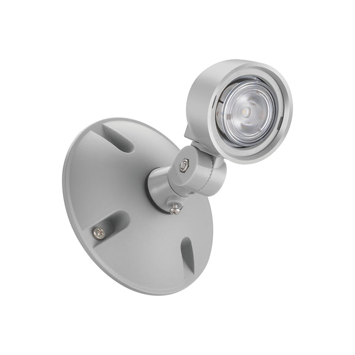 Lithonia ERE LED Round Emergency Remote Light Head, Single Head, Weather Proof - Gray
