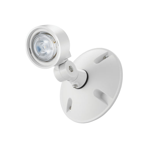 Lithonia ERE LED Round Emergency Remote Light Head, Single Head, Weather Proof - White