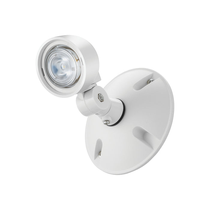 Lithonia ERE LED Round Emergency Remote Light Head, Single Head, Weather Proof - White
